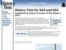 Tablet Screenshot of historytent.com